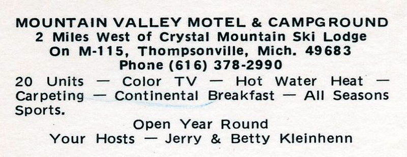 Mountain Valley Lodge & Campground - Vintage Postcard